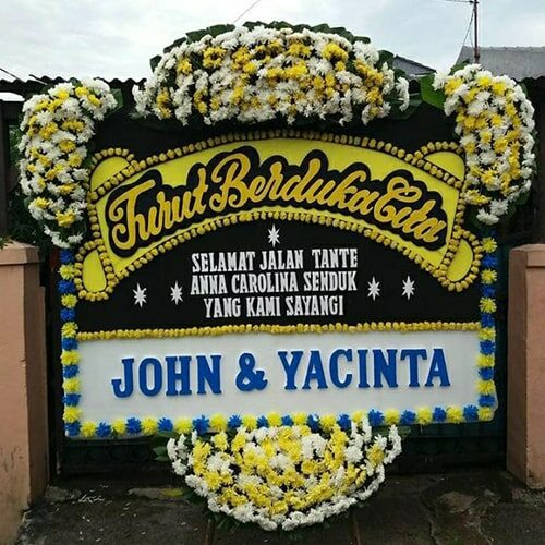Papan Bunga Turut Berduka Cita