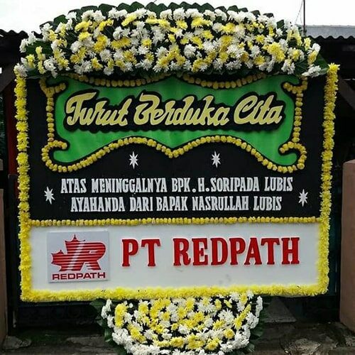 Papan Bunga Turut Berduka Cita